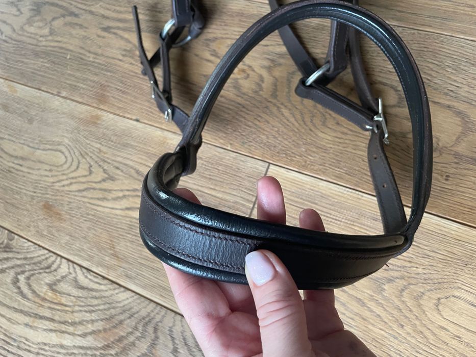 Ogłowie bezwędzidłowe skórzane FULL