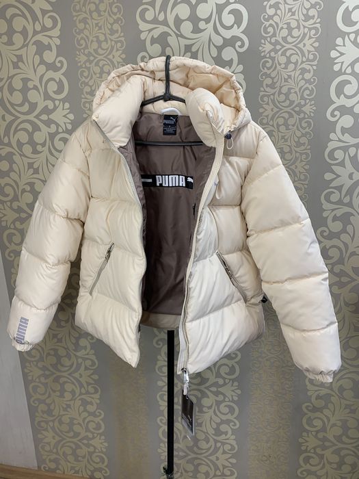 Пуховик Puma Зима XS-L женский  Беж, Капучино