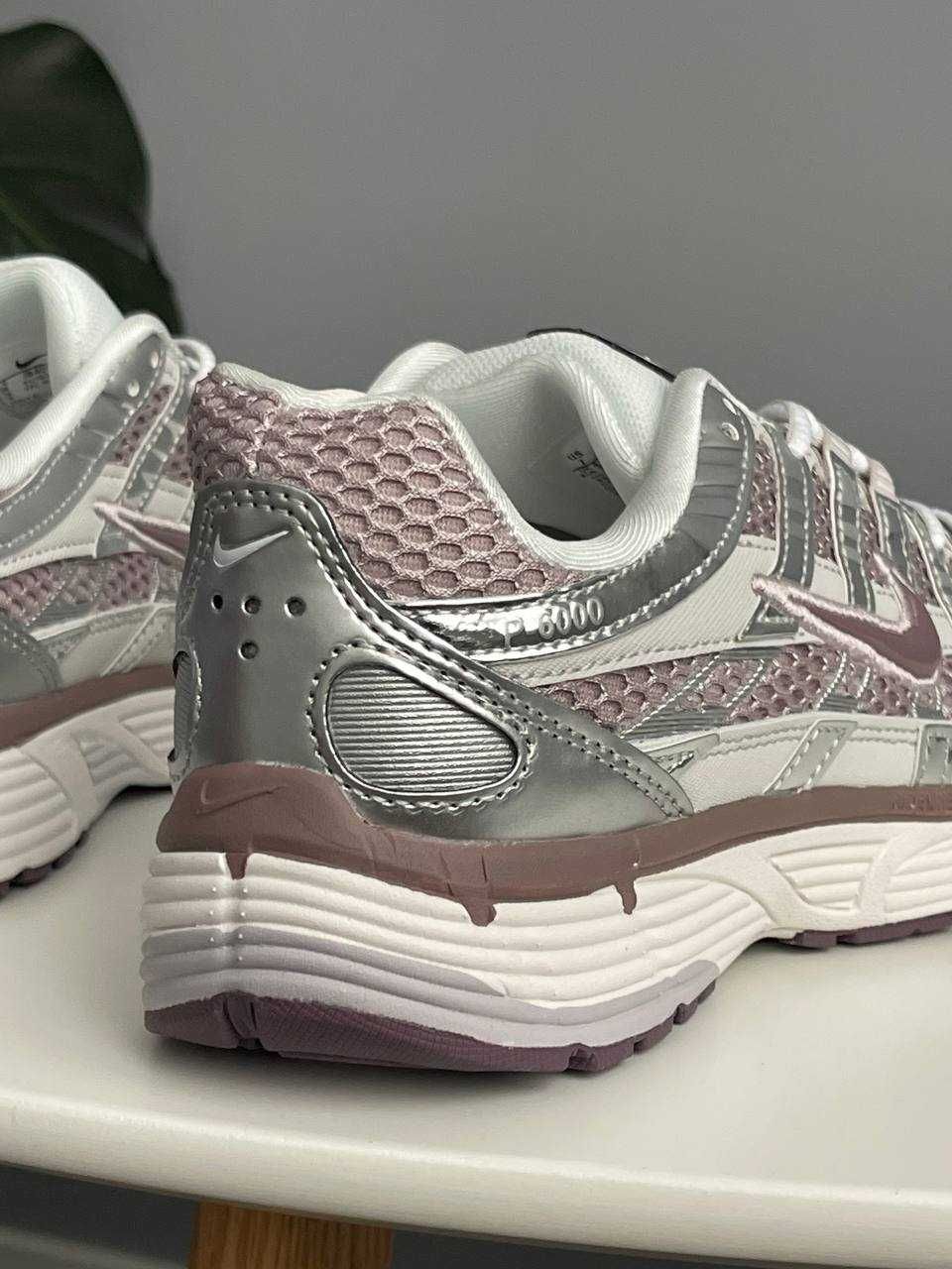 Жіночі кросівки Nike P-6000  (36-40) Найк сірі-фіолетові літні