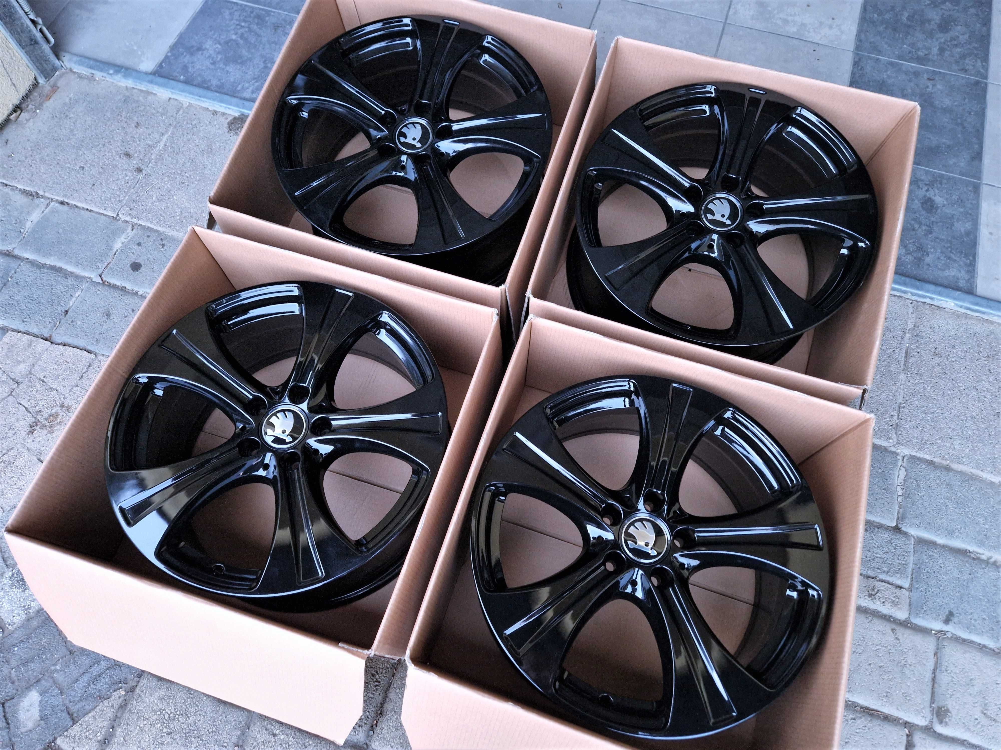 Alufelgi 18 5x112 Skoda Octavia Superb Kodiaq Karoq Czarne ! 630#