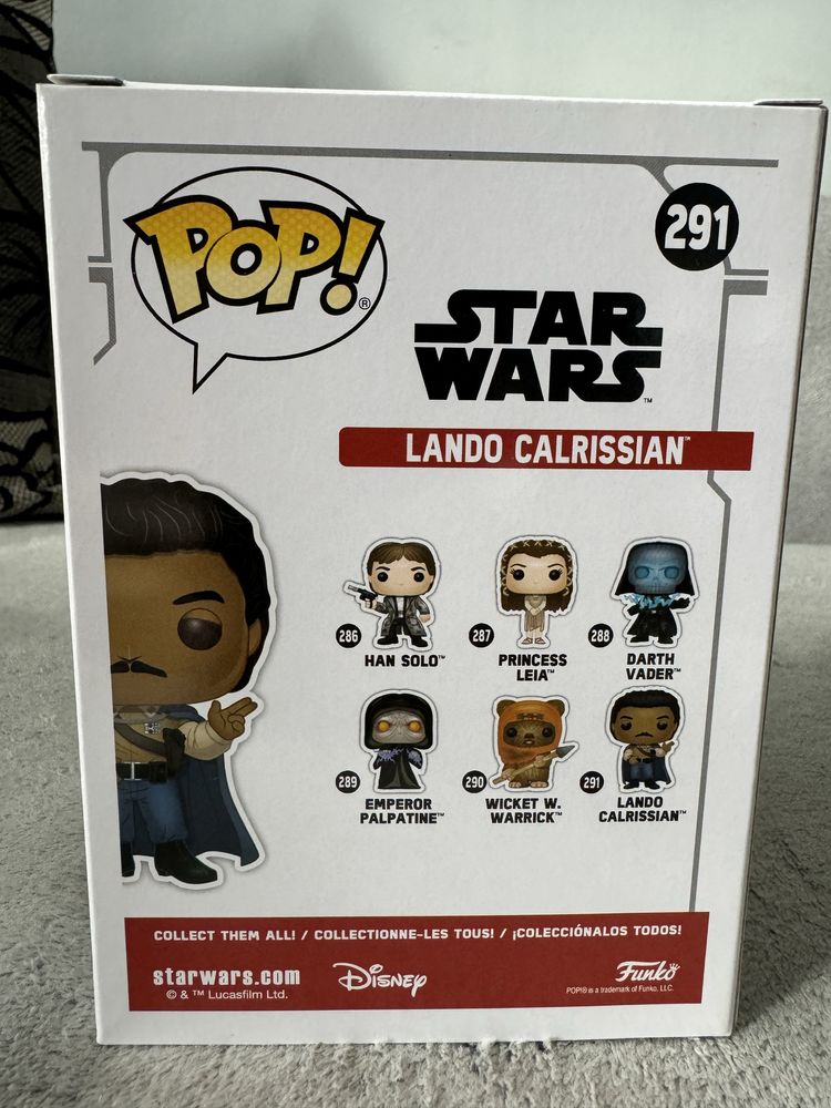 Funko pop Star Wars Lando Carlissian 291