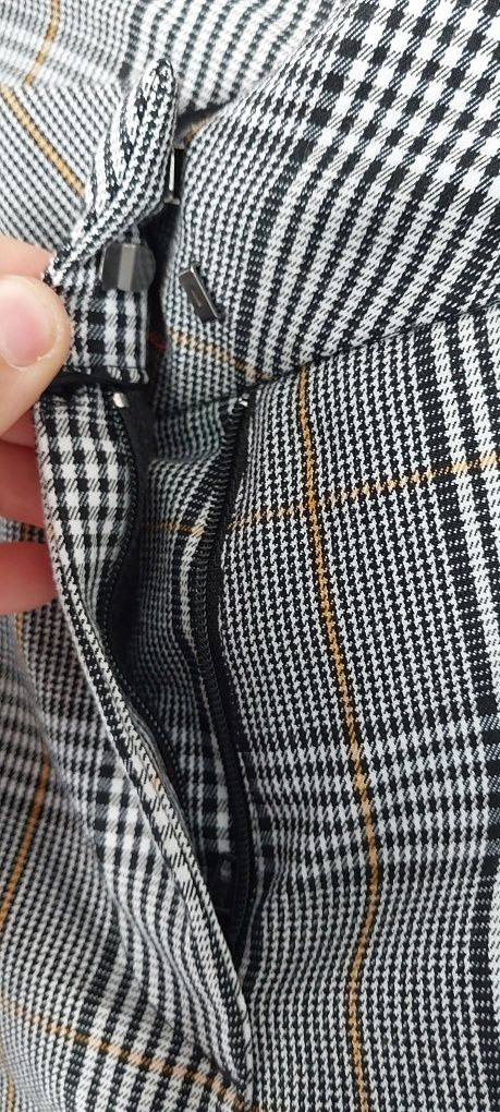 Spodnie długie w kratę esmara xl L  eleganckie