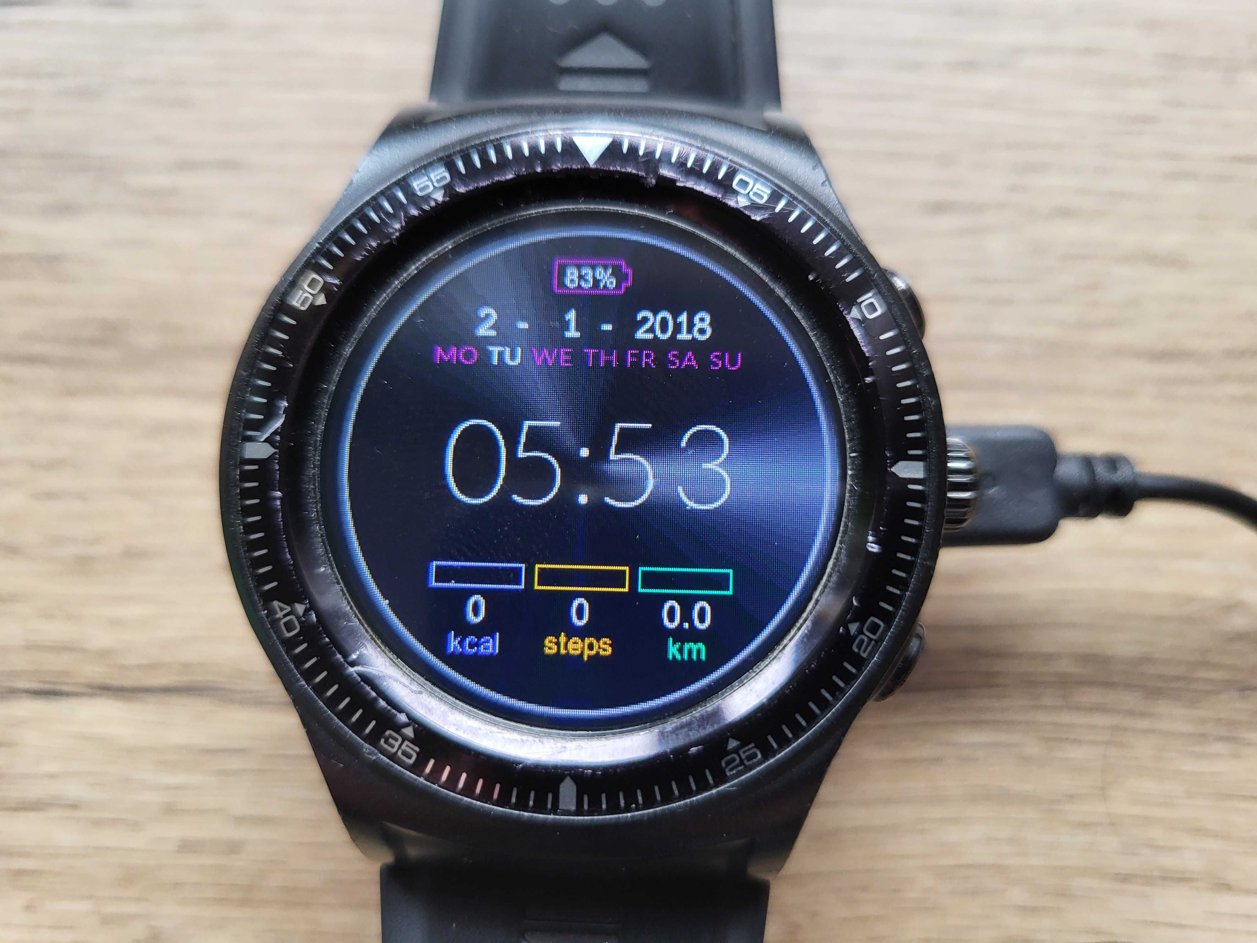 Smart Watch FOREVER SW-500 GPS - czarny - z ładowarką