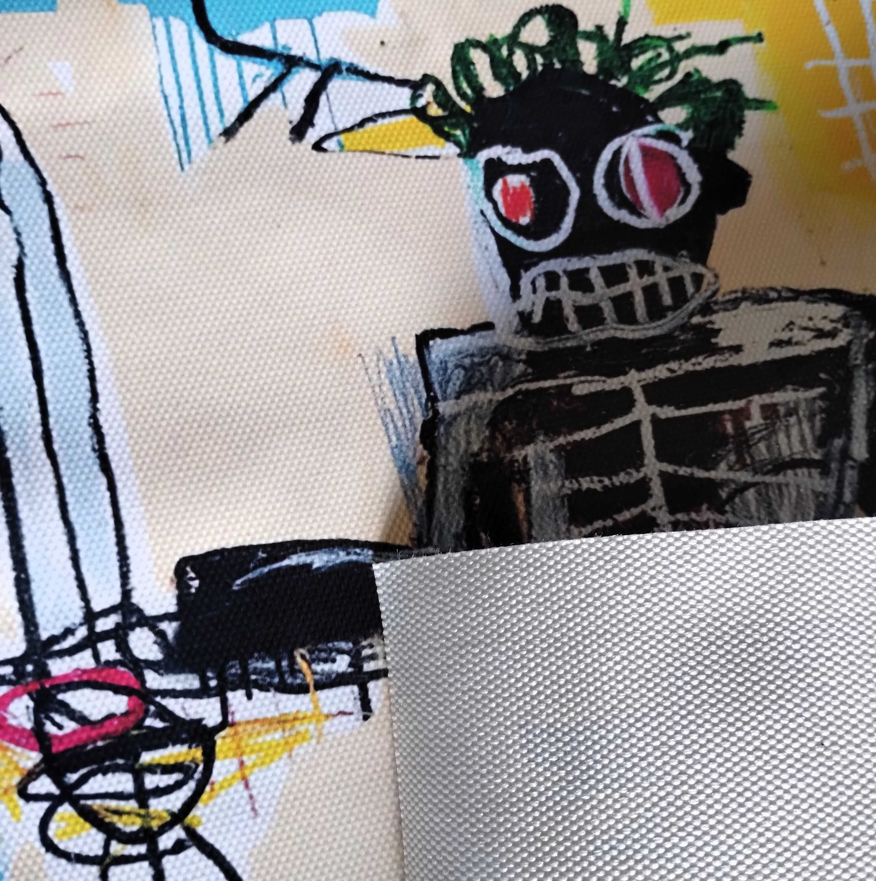 Tela 40cm X 30cm Impressa Basquiat - Warrior, 1982