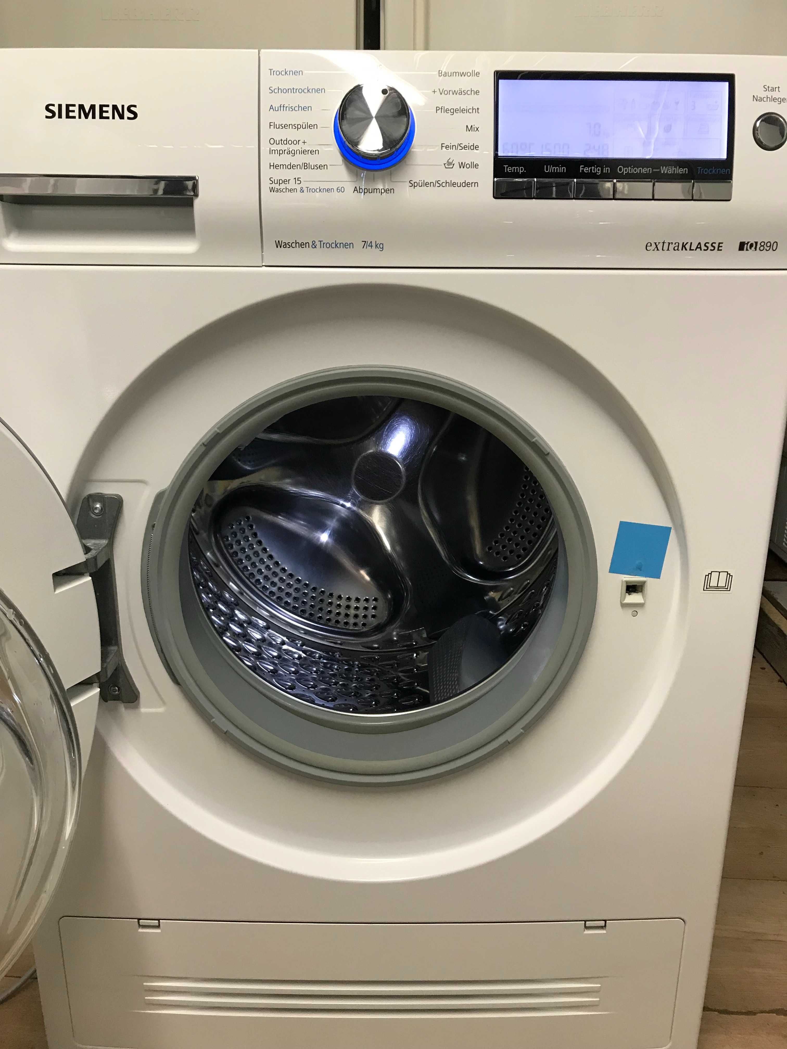 Pralko-Suszarka Siemens iQ890 - 7/4kg. 1500 obr. - WD15H590