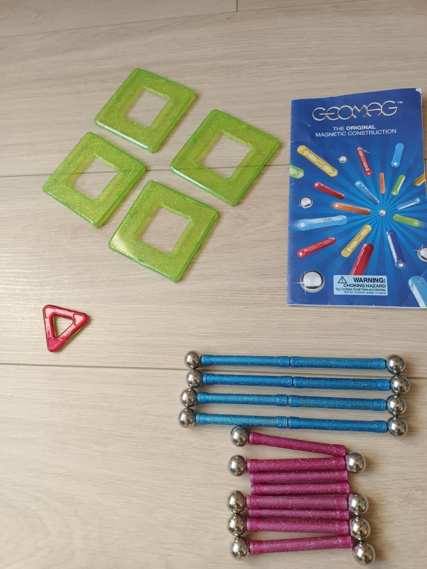 Zestaw geomag glitter klocki magnetyczne 43