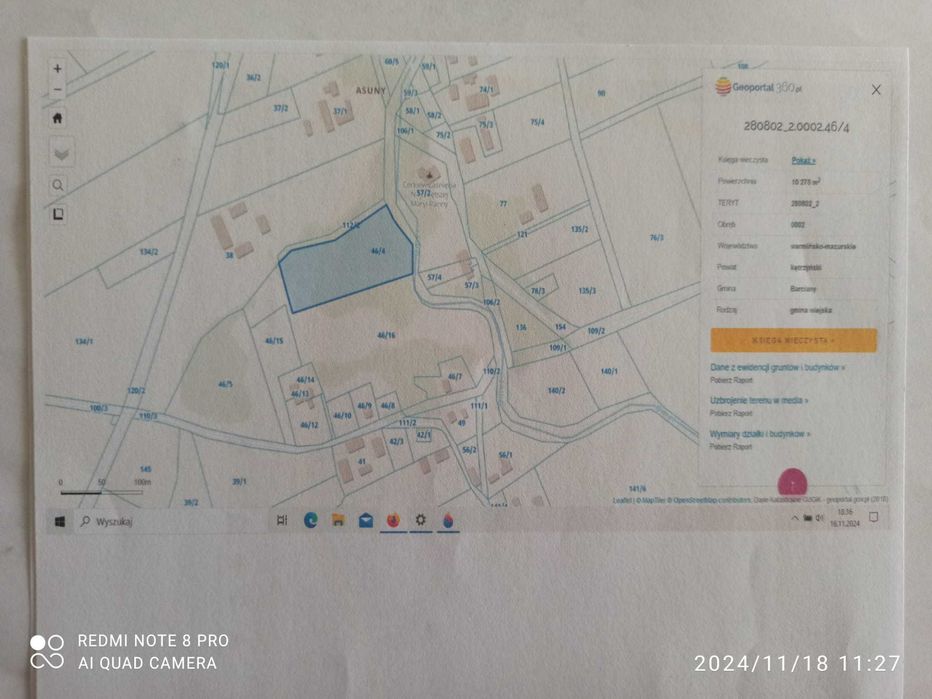 Sprzedam działkę rolną na Mazurach 3,39ha