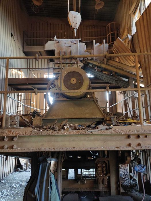 Shredder linia strzępienia złomu, recykling złom