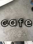 Cafe napis stalowy