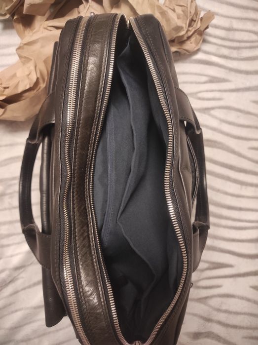 Шкіряна сумка для ноутбука joop