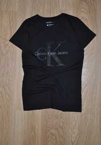 Черная трикотажная футболка Calvin Klein