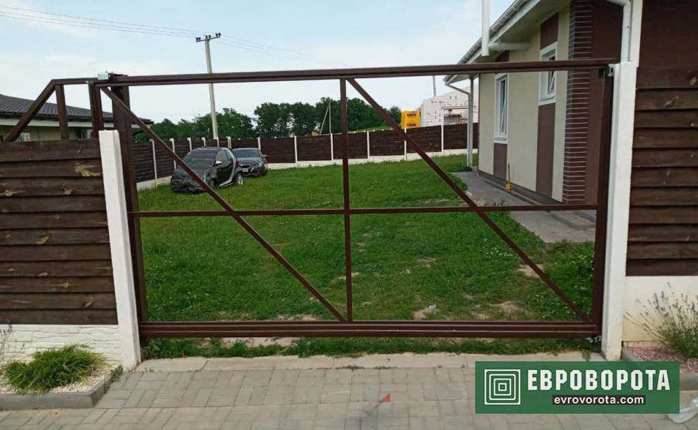 Распродажа склада! Откатные ворота под зашивку Цена 16000 грн!