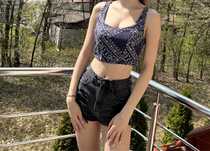 Crop top damski xs