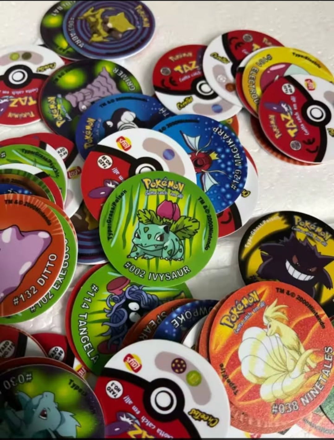 Pokemon Tazos Cała Kolekcja 160 sztuk. Nowa.