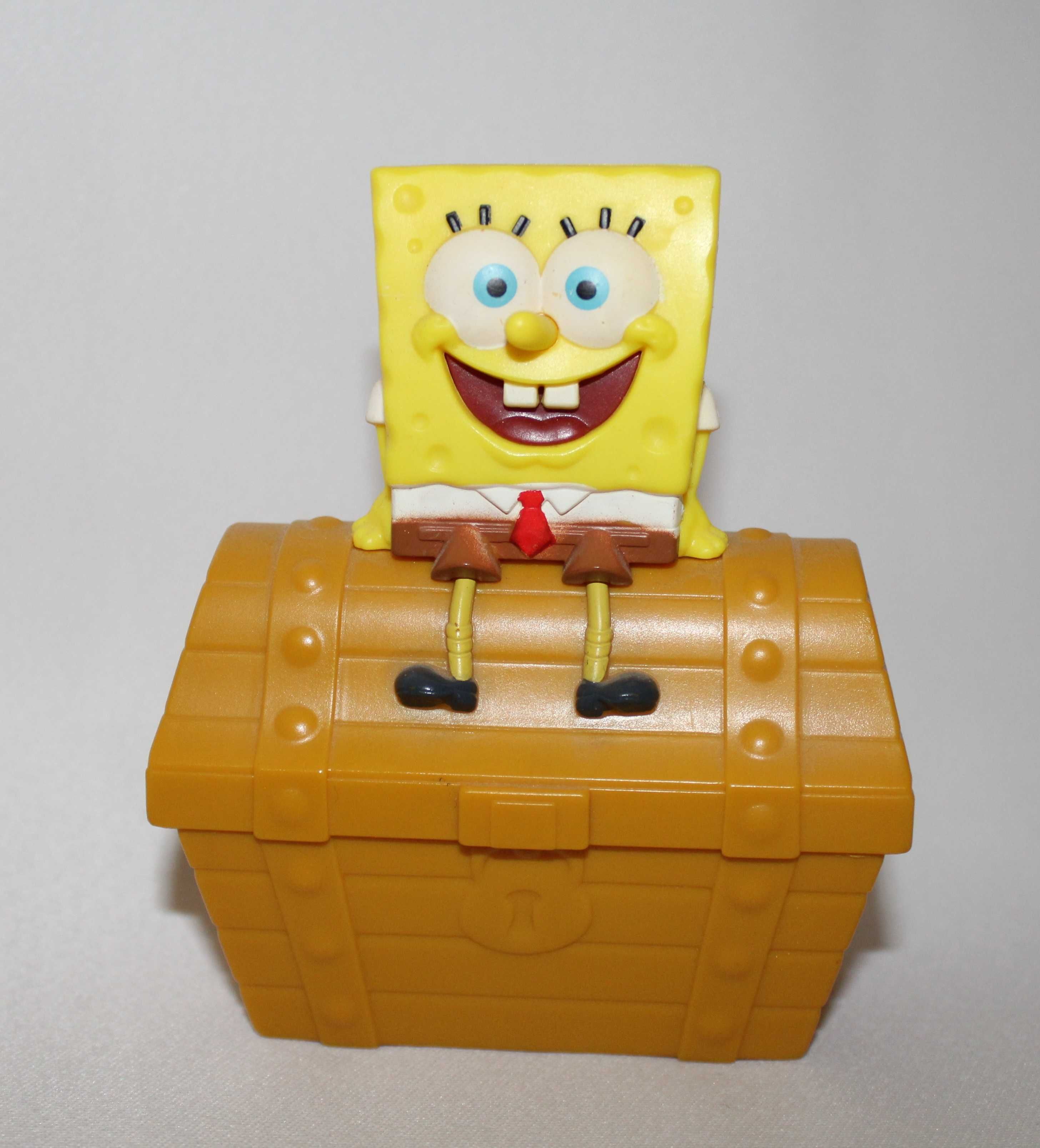 Figurka Spongebob kanciastoporty z McDonalds i puzzle