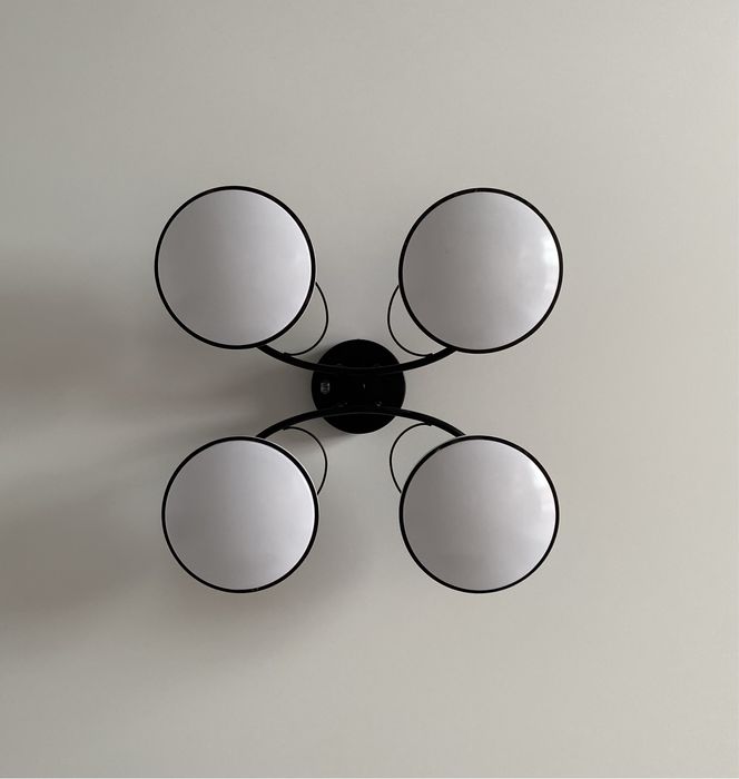 Люстра світлодіодна Светкомплект Deco M480 4x16 Вт чорна