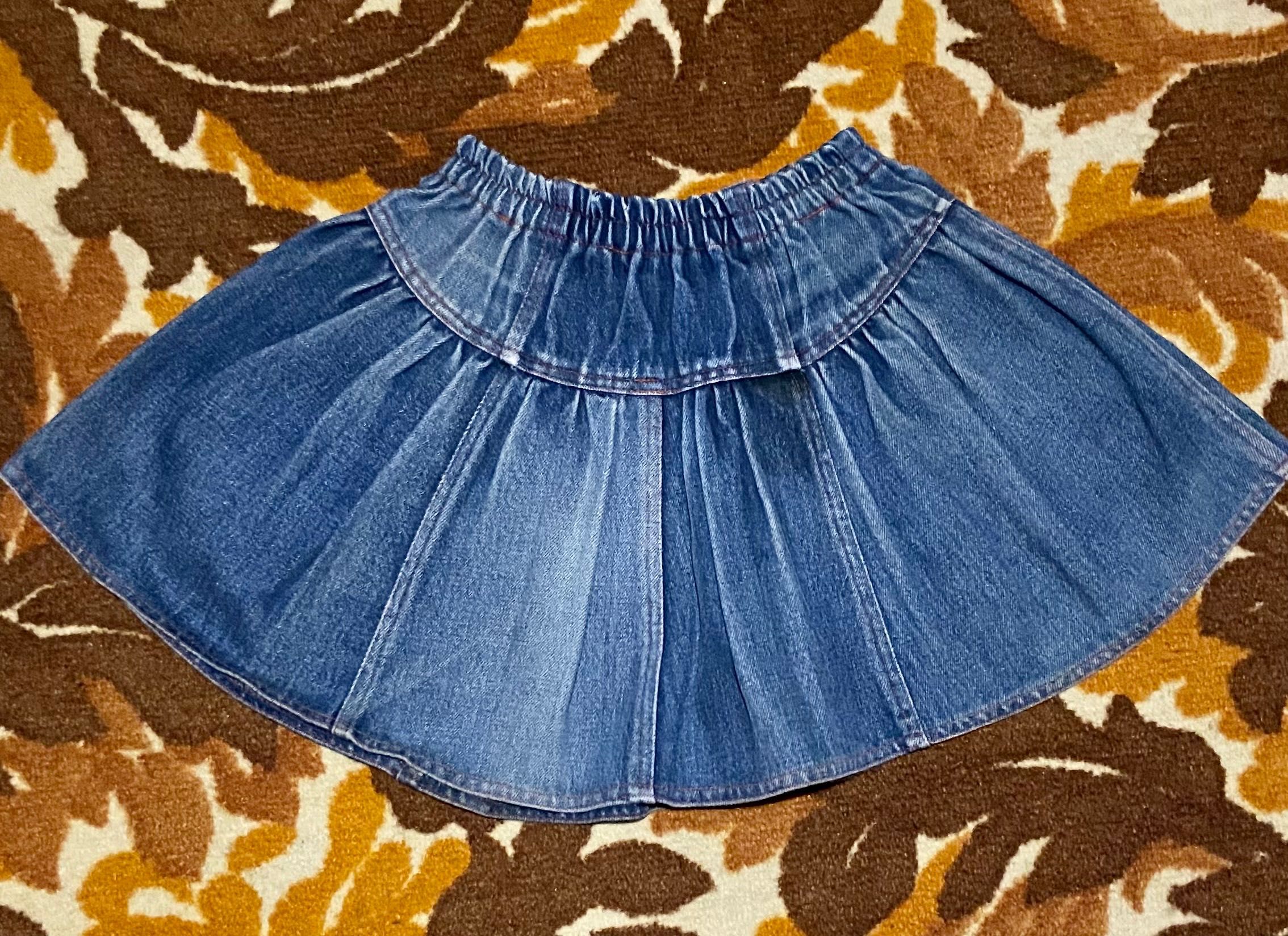 Джинсовая юбка на девочку 5-6 лет