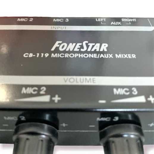 Misturador p/ 3 Microfones Fonestar CD-119