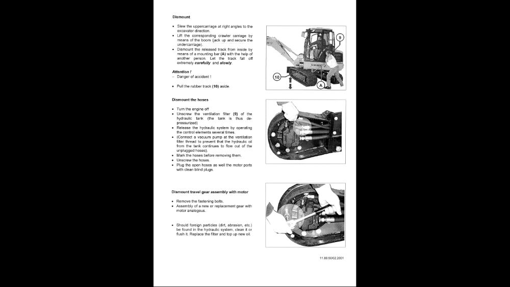 TEREX seria SKL, HML, HR instrukcja napraw! Serwisowa