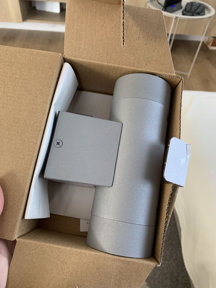 Kinkiet dwustronny IKEA kolor srebrny