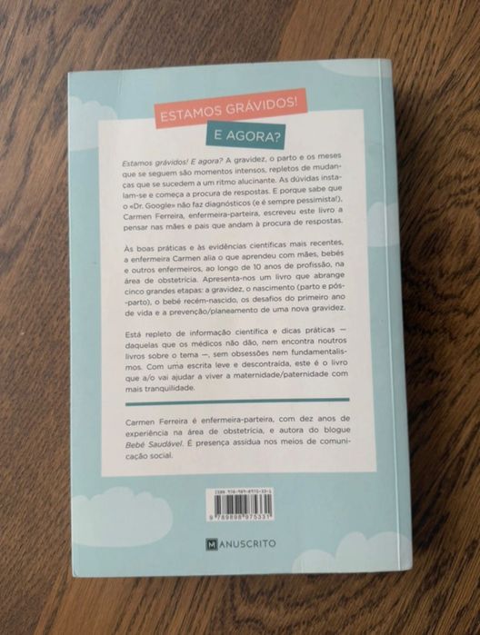 Livro “Estamos grávidos! E agora?” Carmem Ferreira