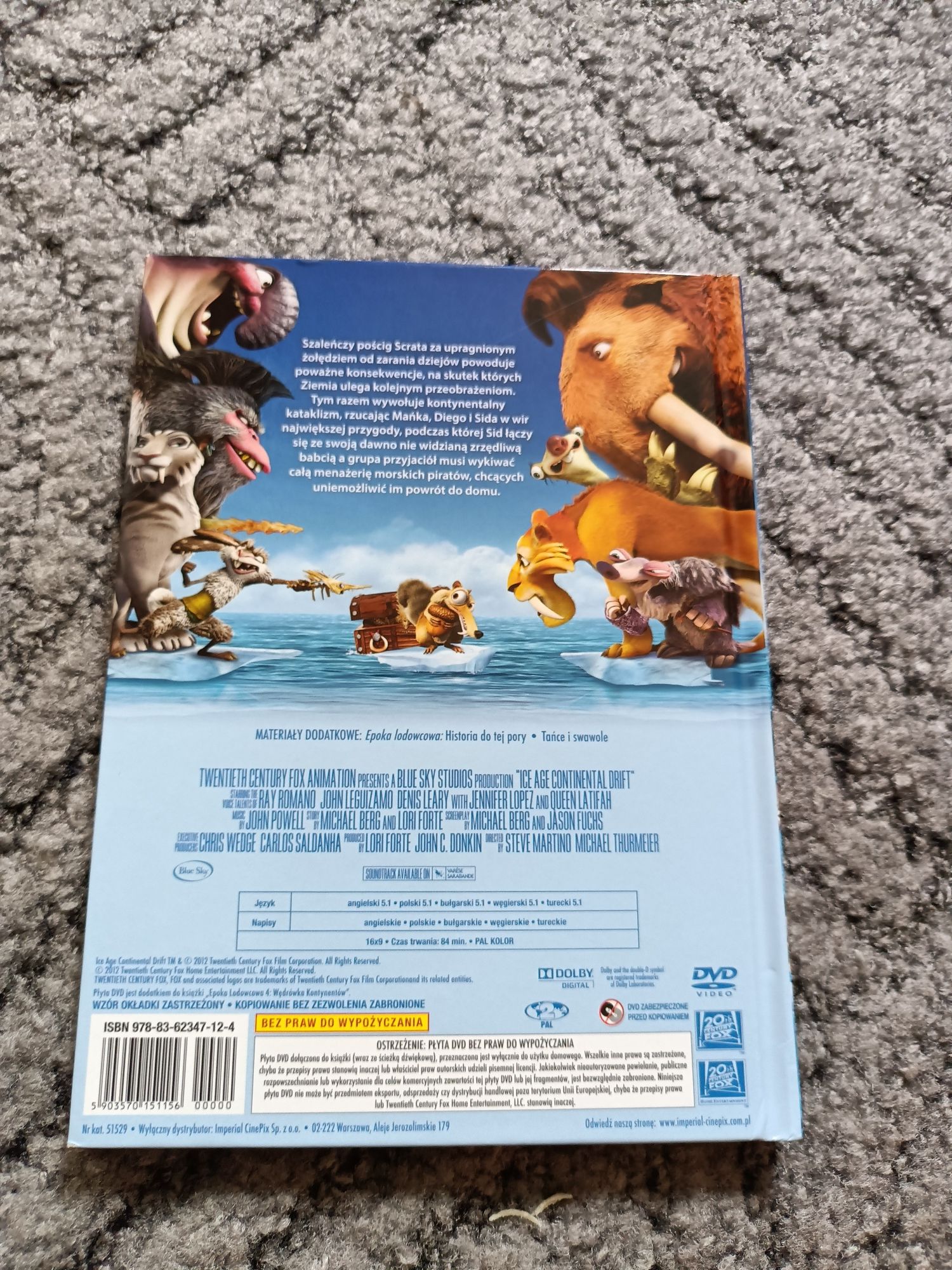Płyta DVD Epoka lodowcowa 4