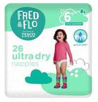 Підгузки Fred & Flo 26 Ultra Dry Nappies S6+