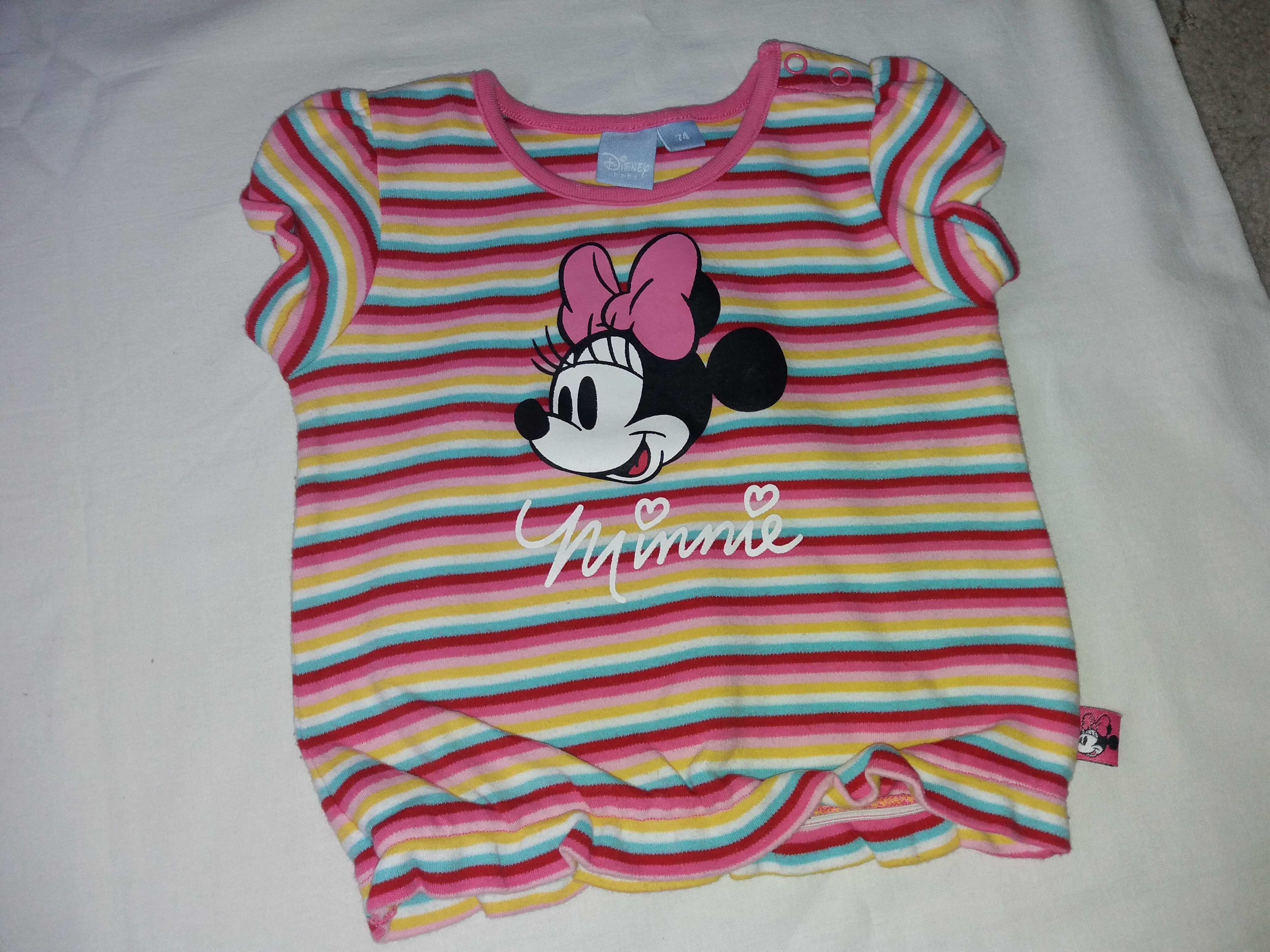 Bluzeczka DISNEY Minnie 74 +Sweterek GYMBOREE 6-12