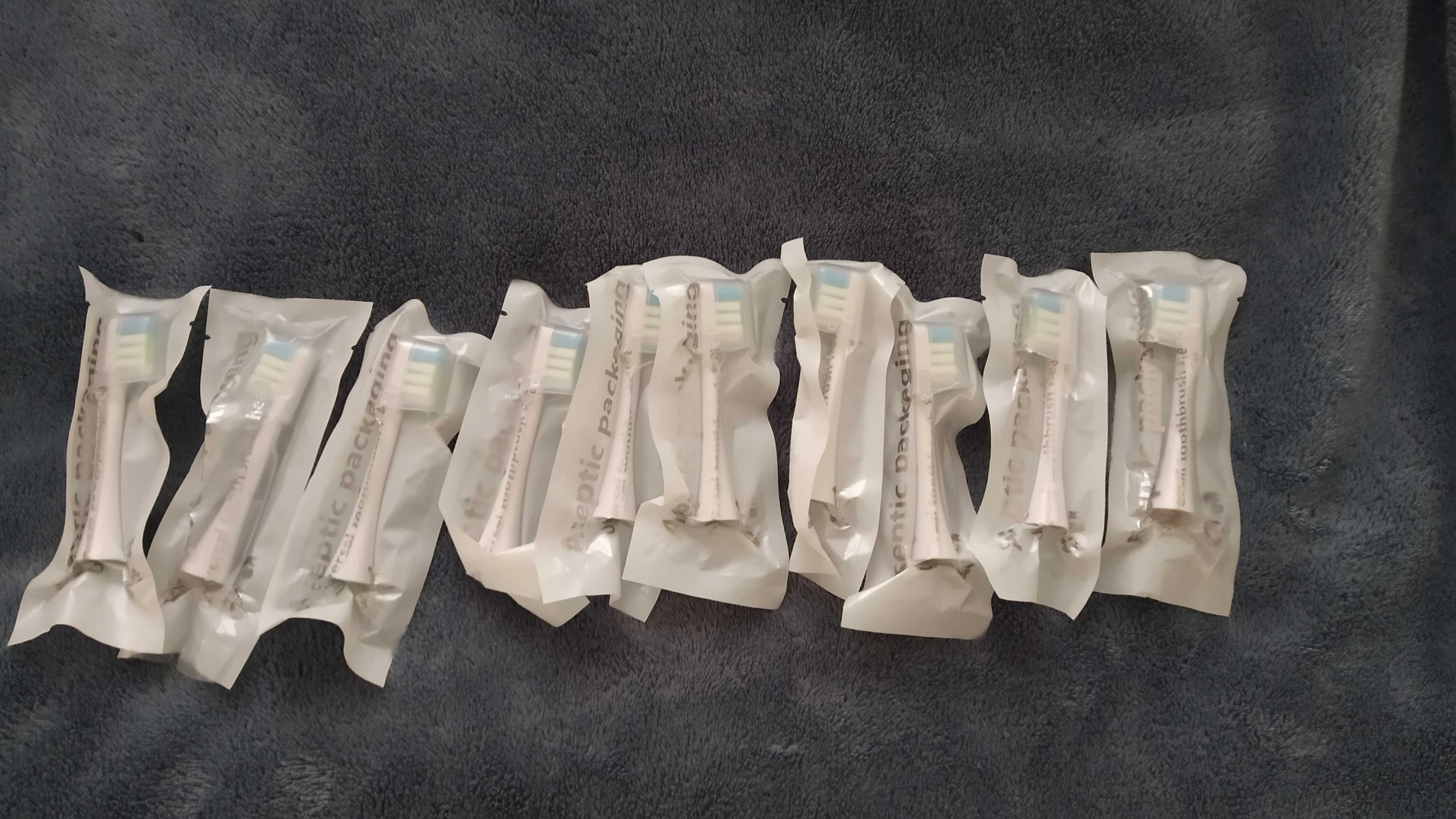 10x końcówki główki do szczoteczki sonicznej Herz Medical