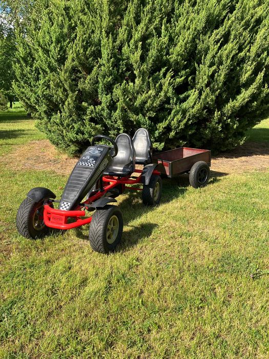 Dwuosobowy Gokart Berg z przyczepką