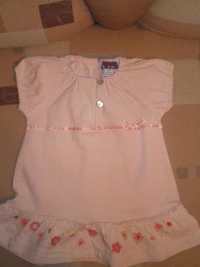 Sukienka sztruksowa bawelniana haftowana r.92-98 Nowa