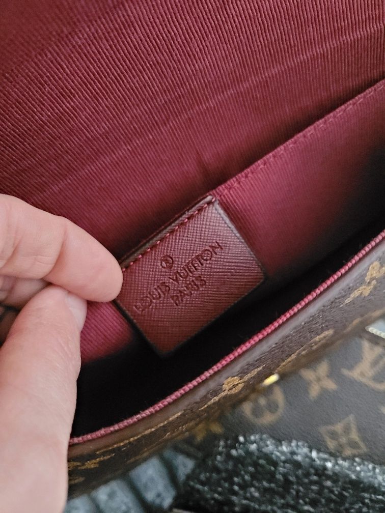 Piękna kopertówka torebka monogram canvas louis vuitton felice premium