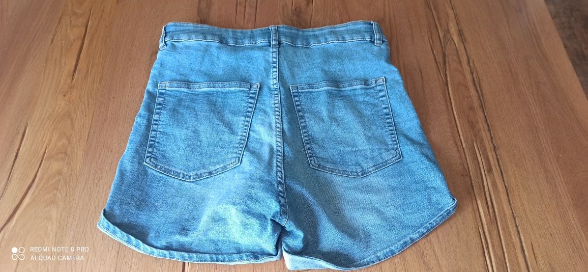 42 H&M jeansowe spodenki szorty roz. XL