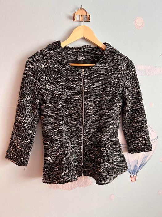 Bolerko narzutka żakiet dzianinowy Divided H&M 36 S