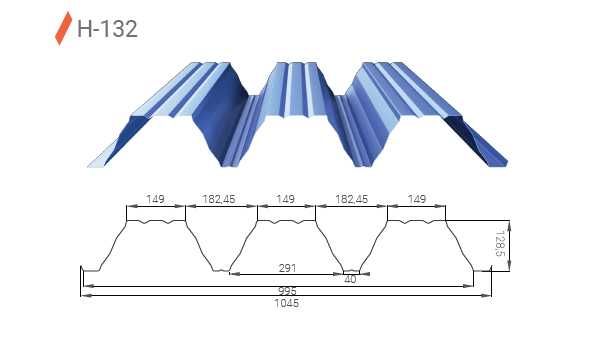 Несучий профнастил в асортименті (57,85,132)