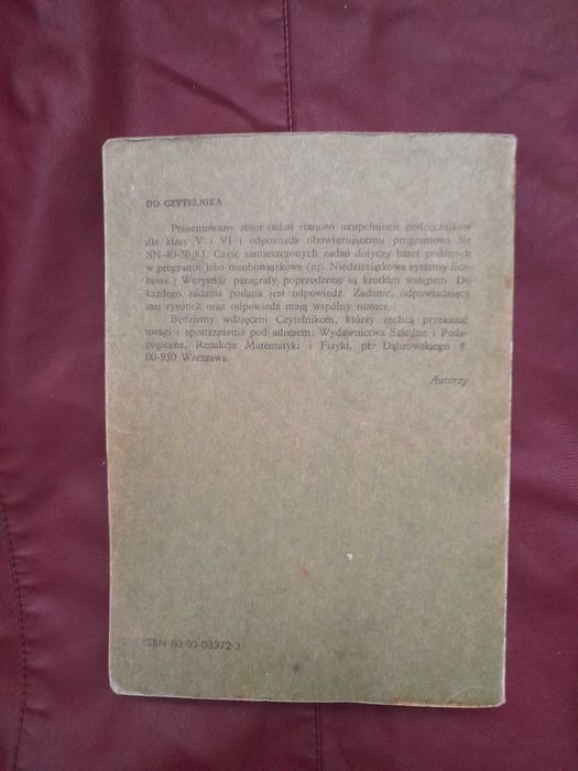 Zbiór zadań z matematyki dla klas V-VI