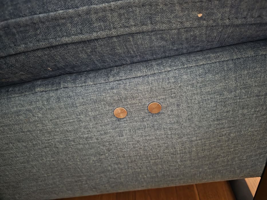 Sofá chaise long + 2 relax + baú