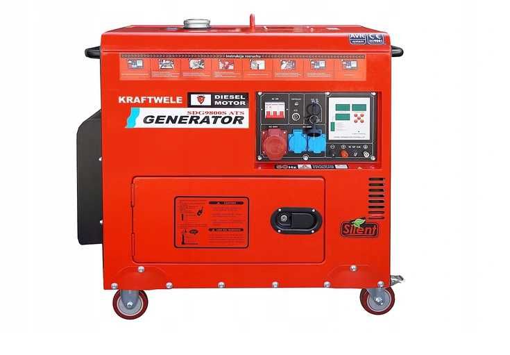 Generator agregat prądotwórczy 9,8KW3F 400V DT ATS
