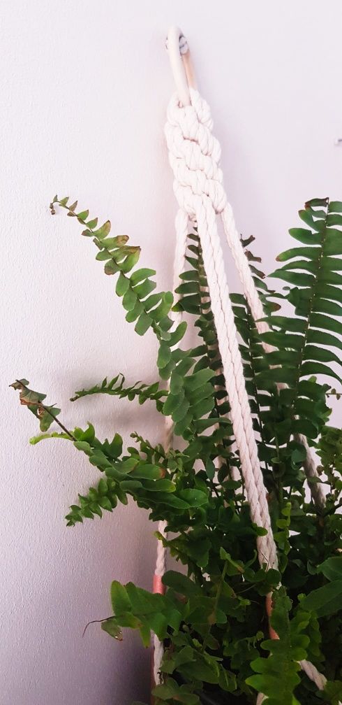 Suporte para Plantas em Macramé