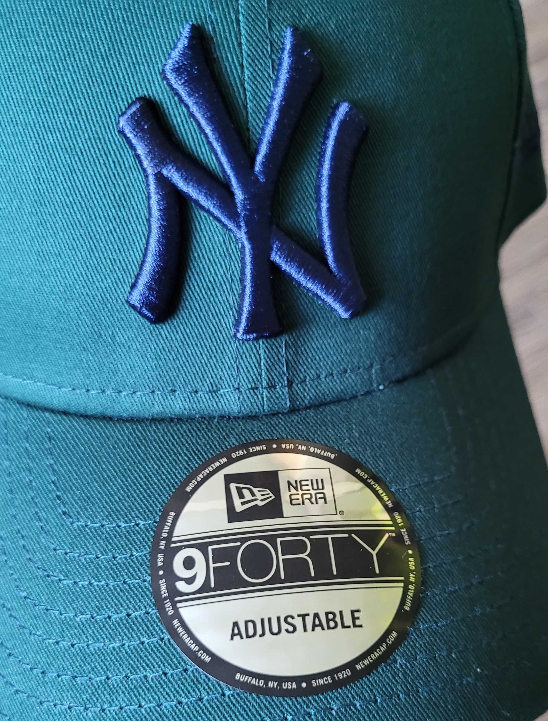 czapka z daszkiem New Era 9Forty NY New York Yankees MLB zielona NOWA