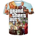 Koszulka GTA V Logo Szara M L Rozmiar T-shirt Kolorowa Dla Gracza