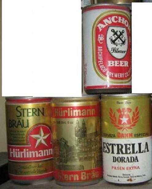 Colecção Latas Cerveja 6 (Tennents/Super Bock/Cruz Campo)