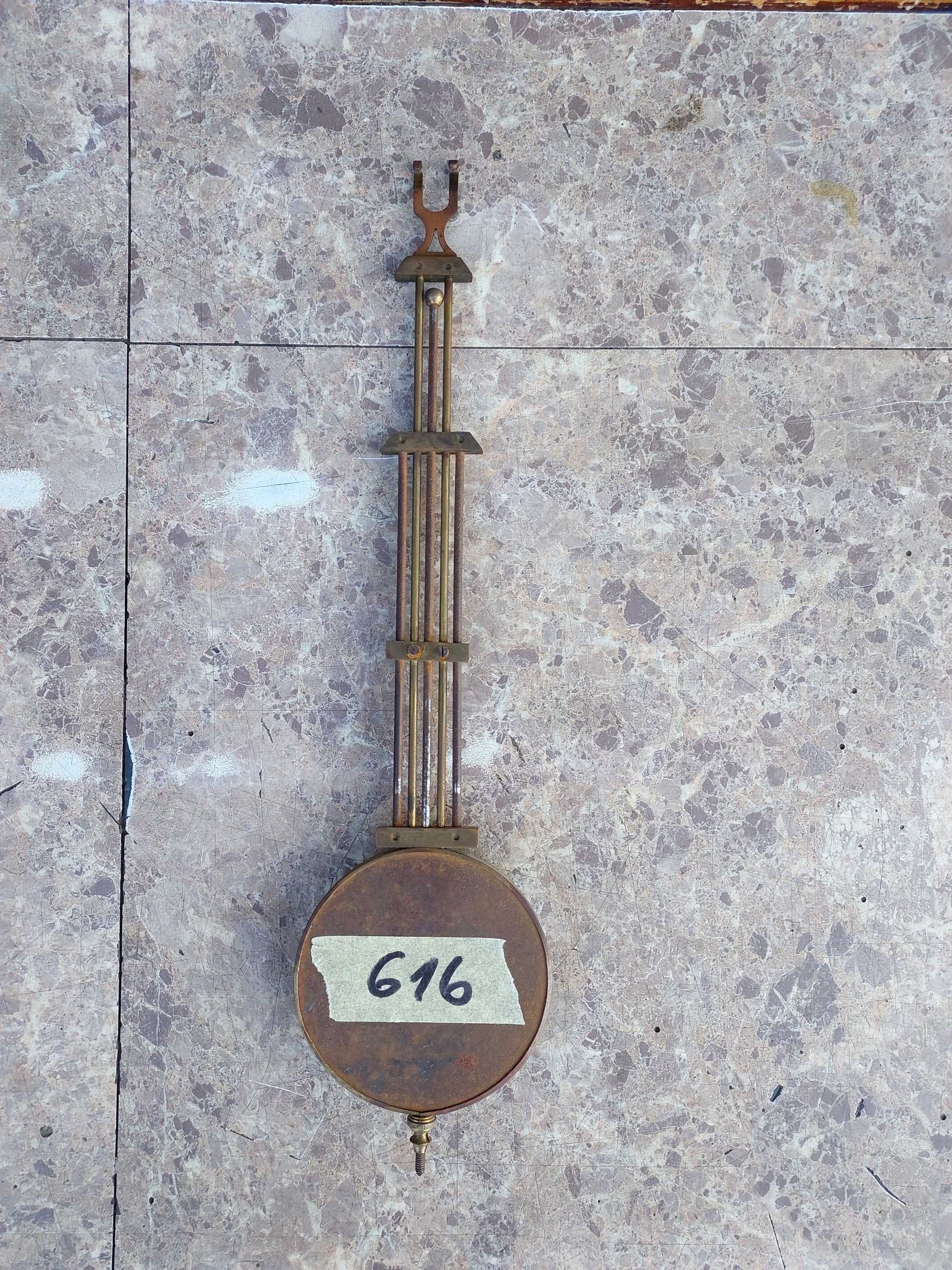 616 Wahadło rusztowe starego zegara Junghans 8cm dł 32cm