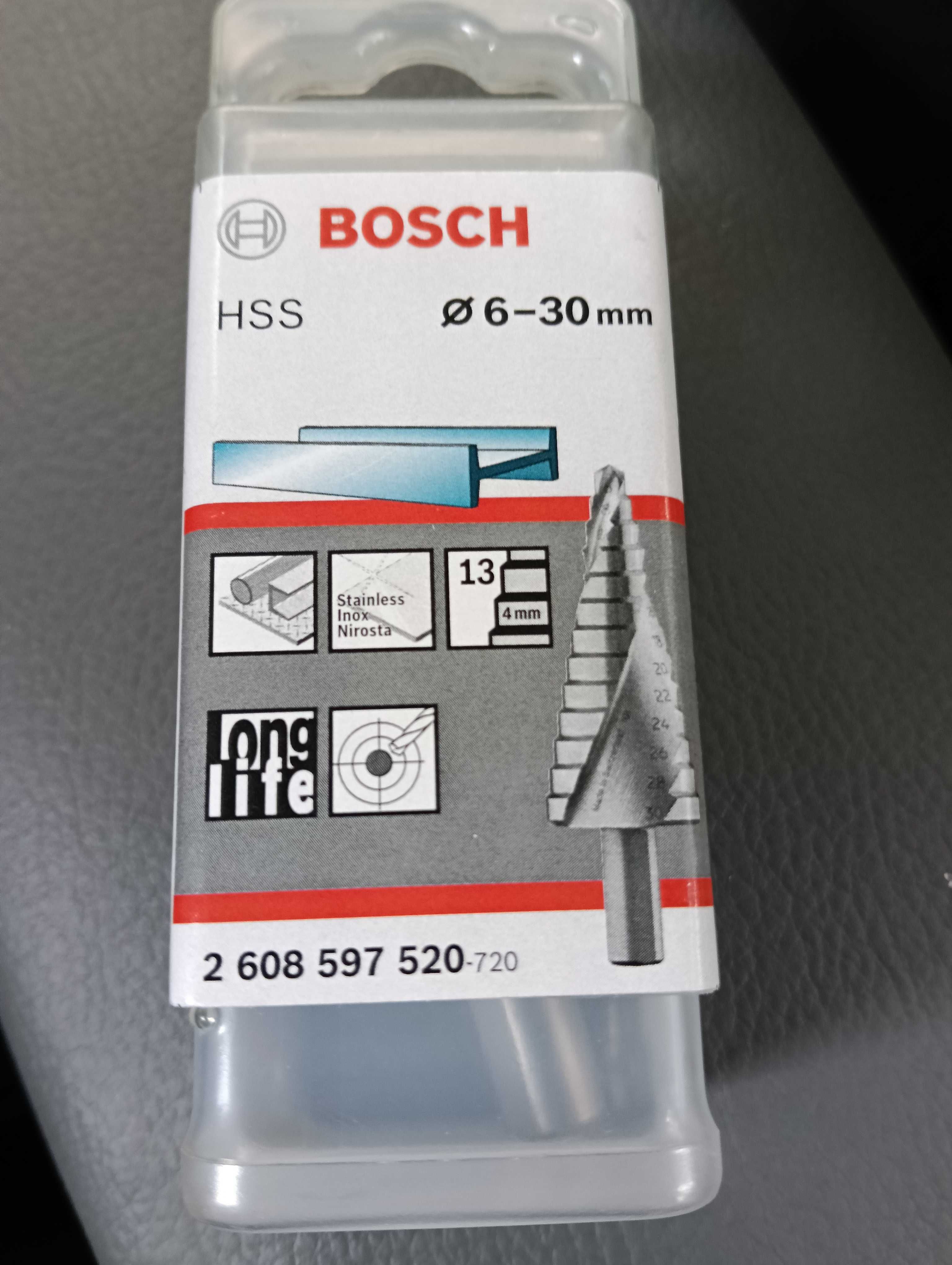 7 sztuk Wiertło stopniowe Bosch professional wiertło stożkowe 6-30 mm