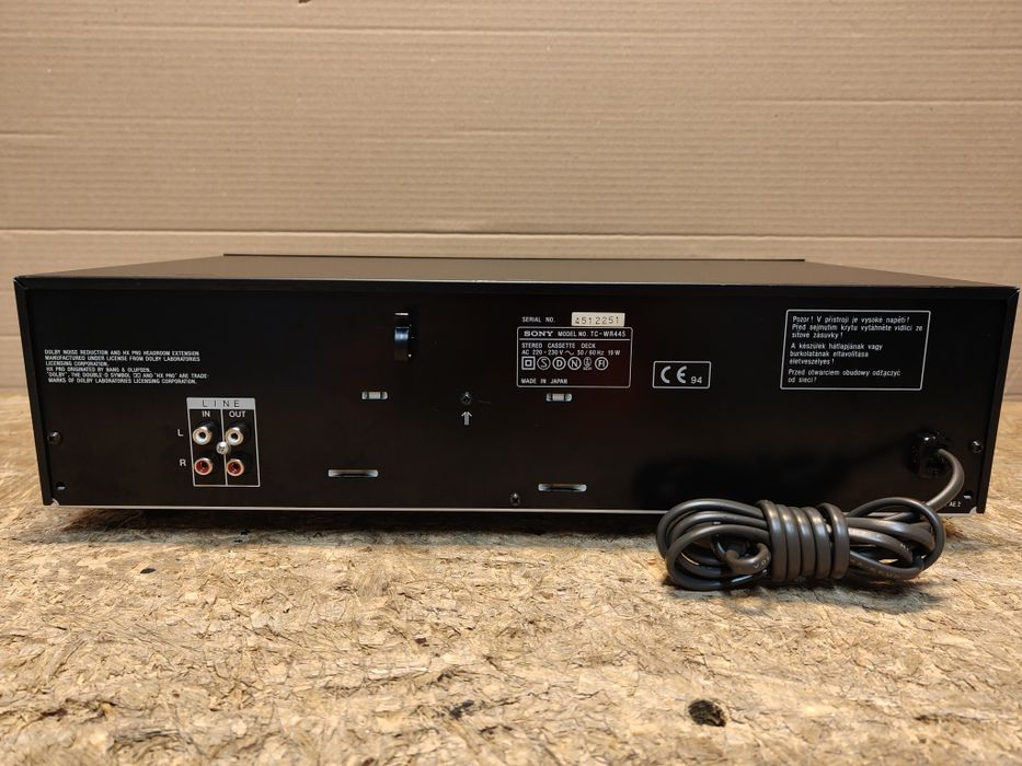 Sony TC-WR445, Made in Japan