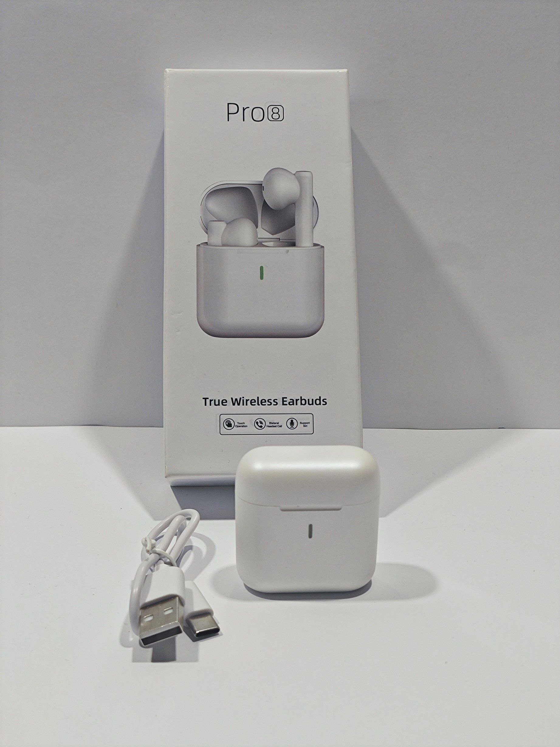 Słuchawki Bluetooth Douszne Pro8 5.1 Bezprzewodowe Z Mikrofonem