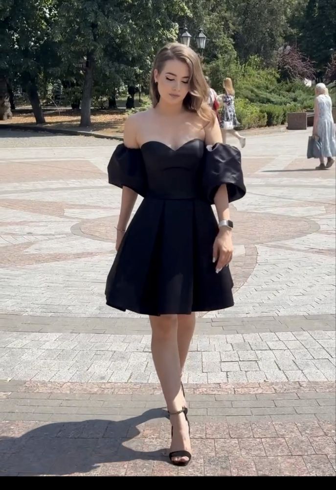 Випускна сукня (Xs-S),святкова сукня ,коротка сукня ,чорна сукня