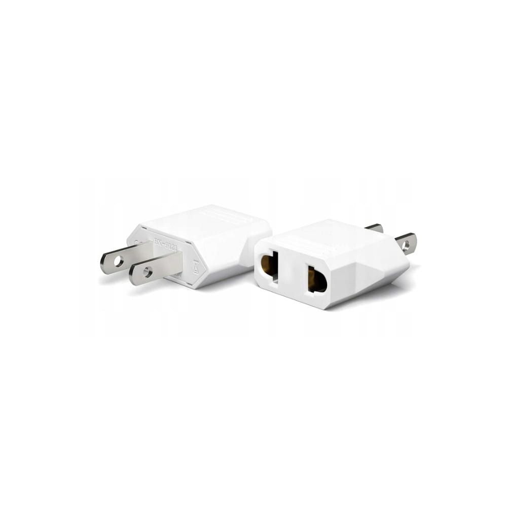 adapter sieciowy przejściówka z eu na usa biały