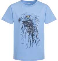 T-shirt Koszulka dziecięca chłopięca 152 Bawełna Niebieska Orzeł Endo
