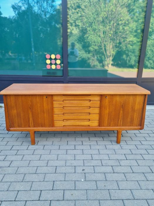 Komoda tekowa,sideboard,vintage design,Dania lata 60-70,mid-century